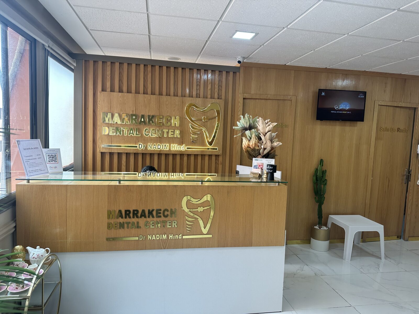 Accueil et réception du Marrakech Dental Center